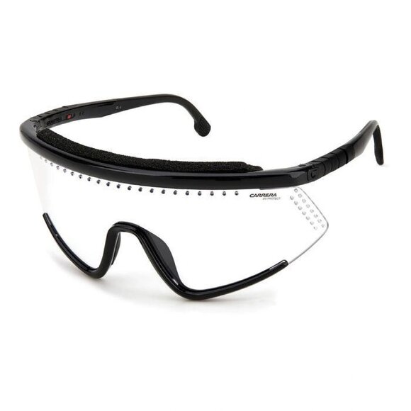 NEW CARRERA SUNGLASSES BLACK UNISEX SHIELD EYEWEAR HYPERFIT10/S 07C5 99